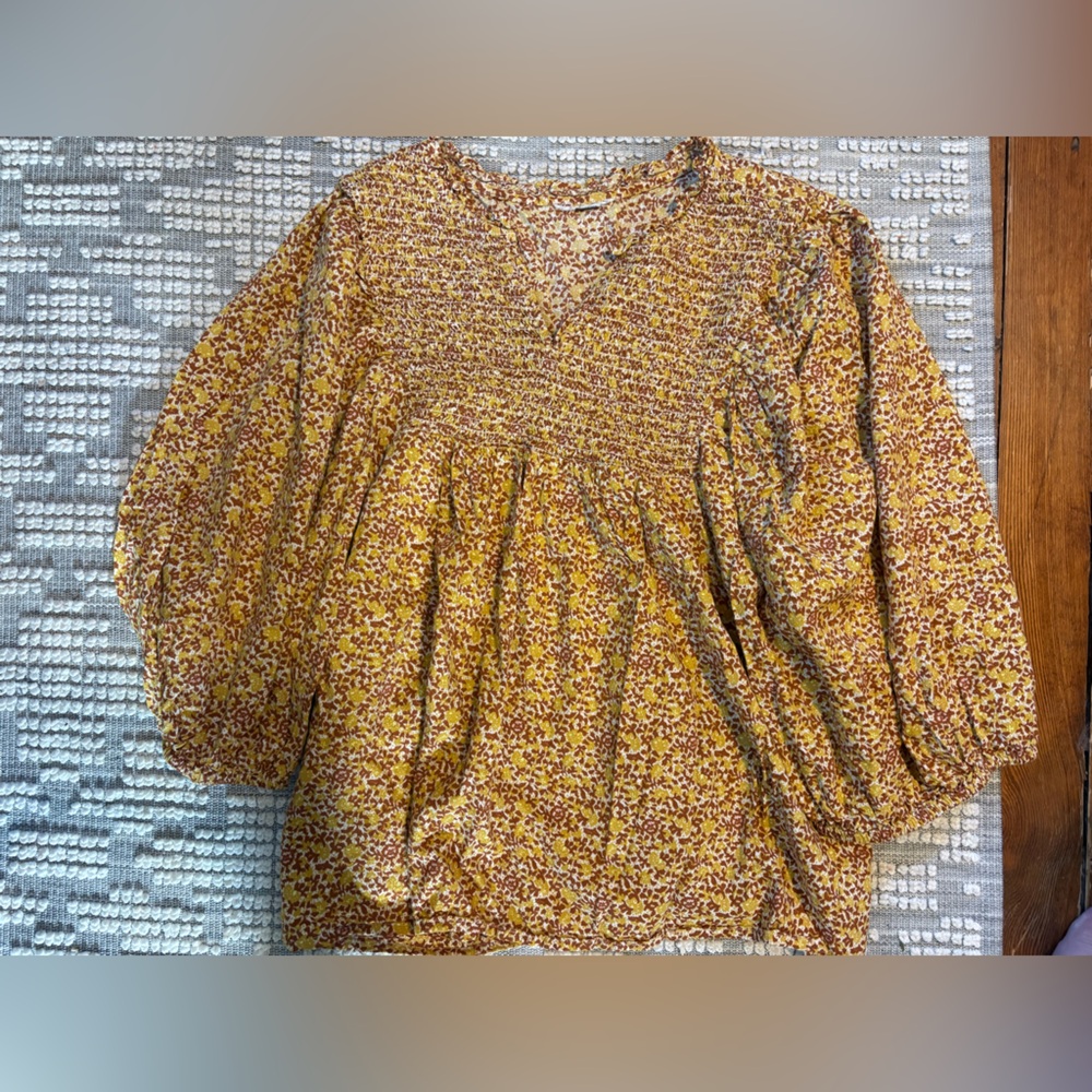 Floral Smocked Skirt